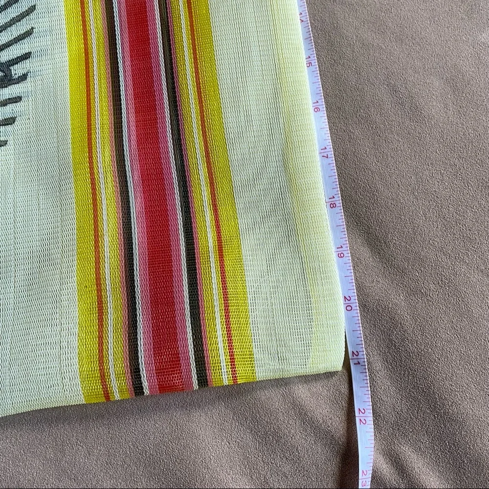 Vintage Buffalo Exchange Tote - Yellow and Red - Picture 3 of 3